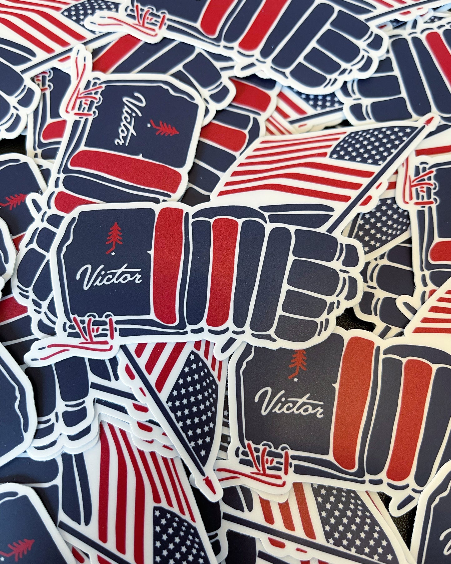 Hockey Glove Flag Sticker